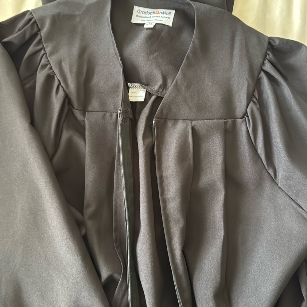 Graduation ceremony gown
Black